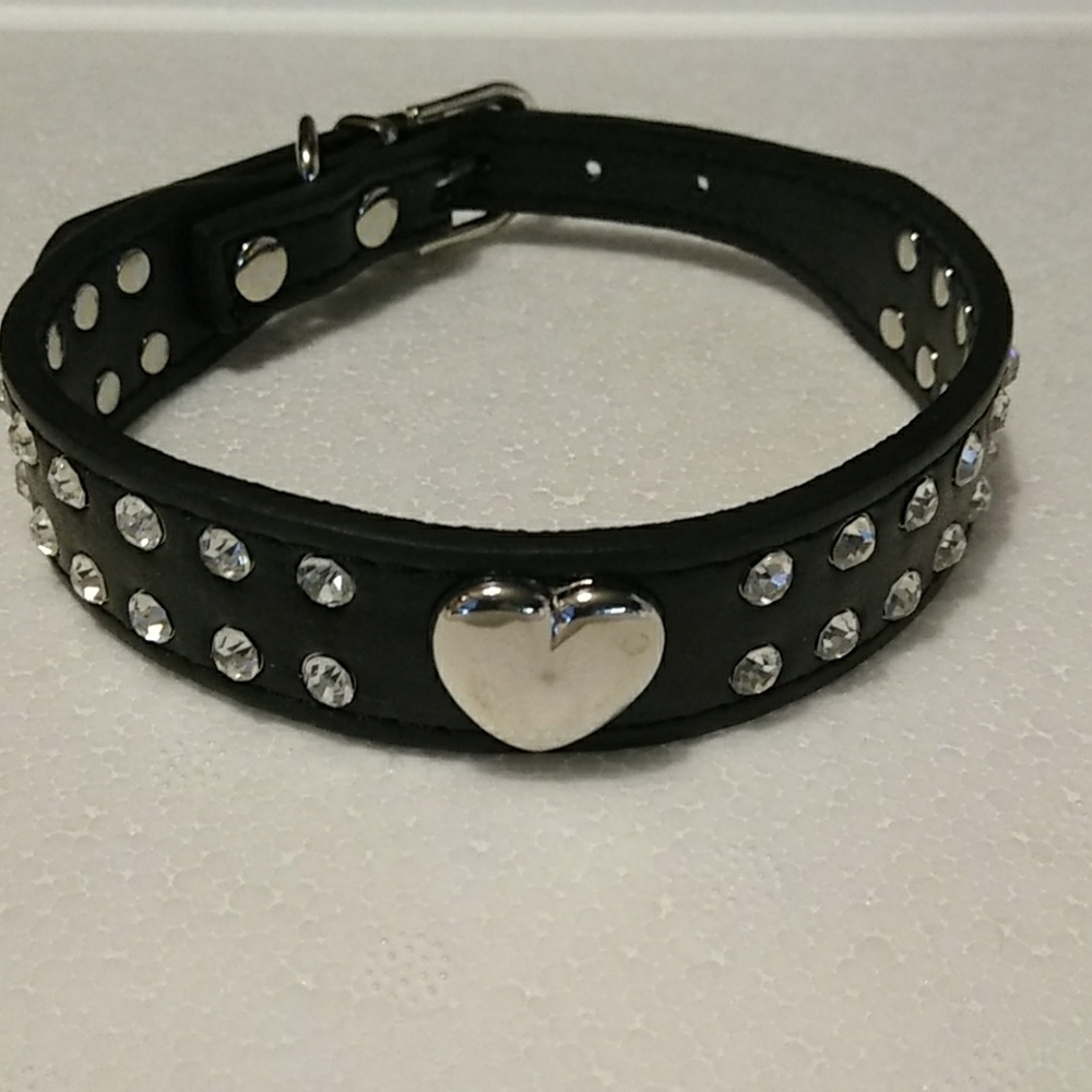 Rhinestone choker.